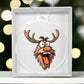 Funny Reindeer Face 10 - Acrylic Ornament