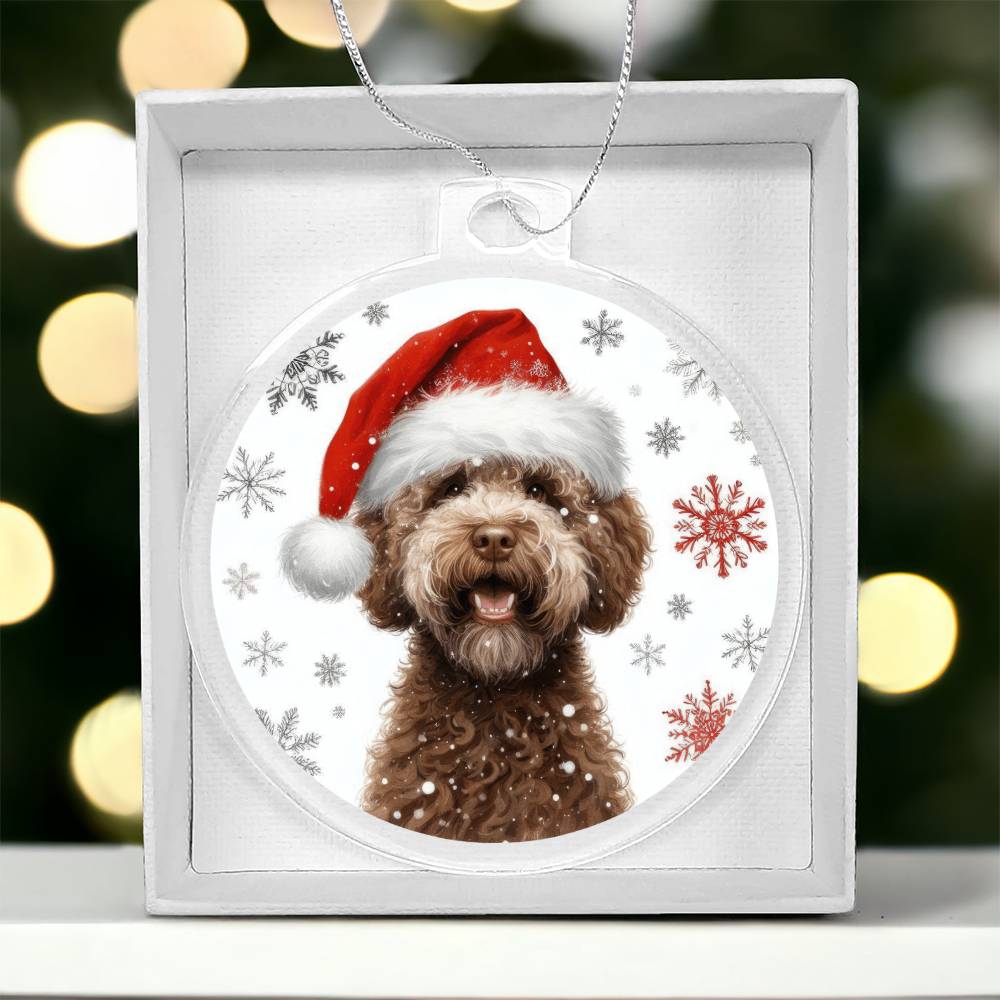 Christmas Dog - Lagotto Romagnolo - Acrylic Ornament