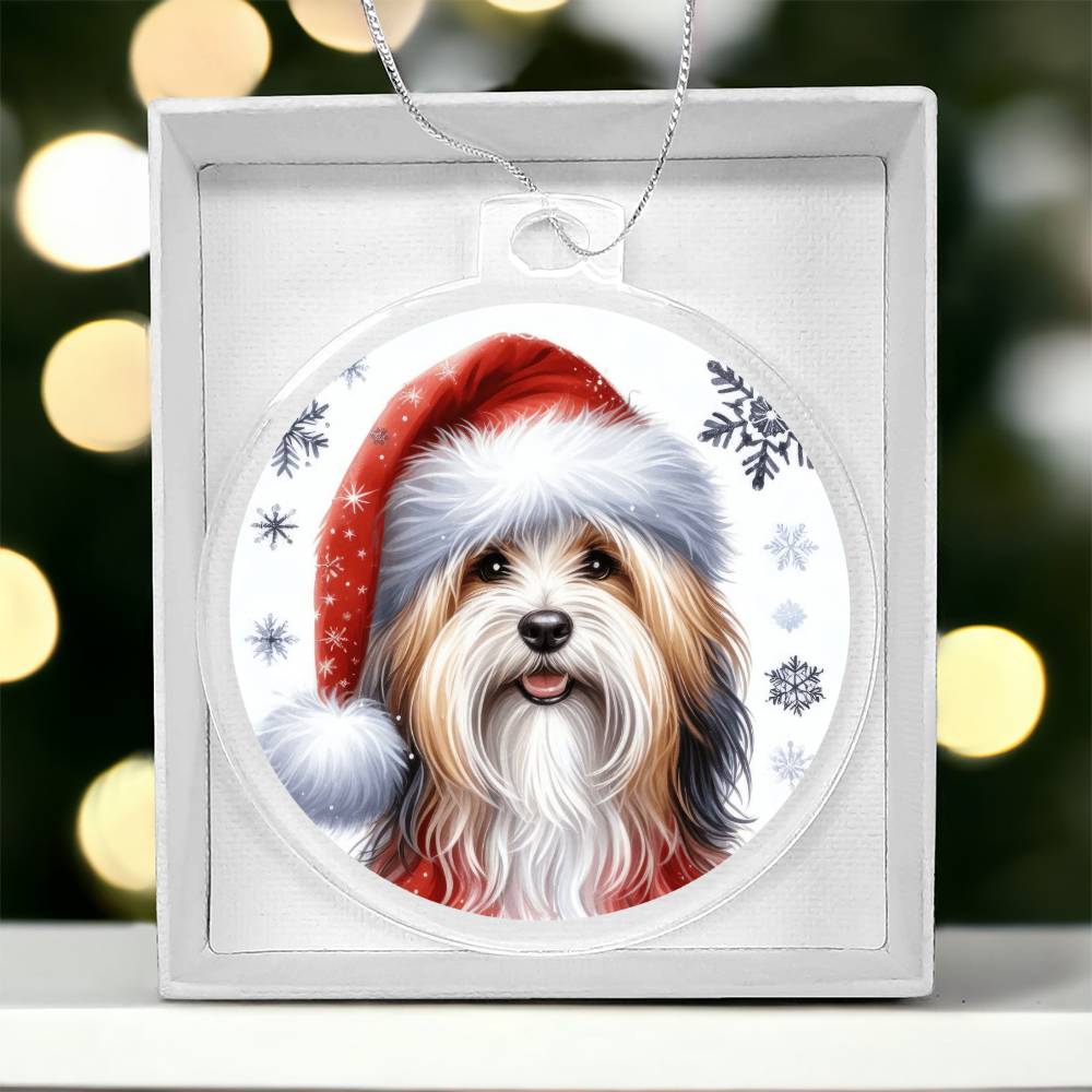 Christmas Dog - Havanese - Acrylic Ornament