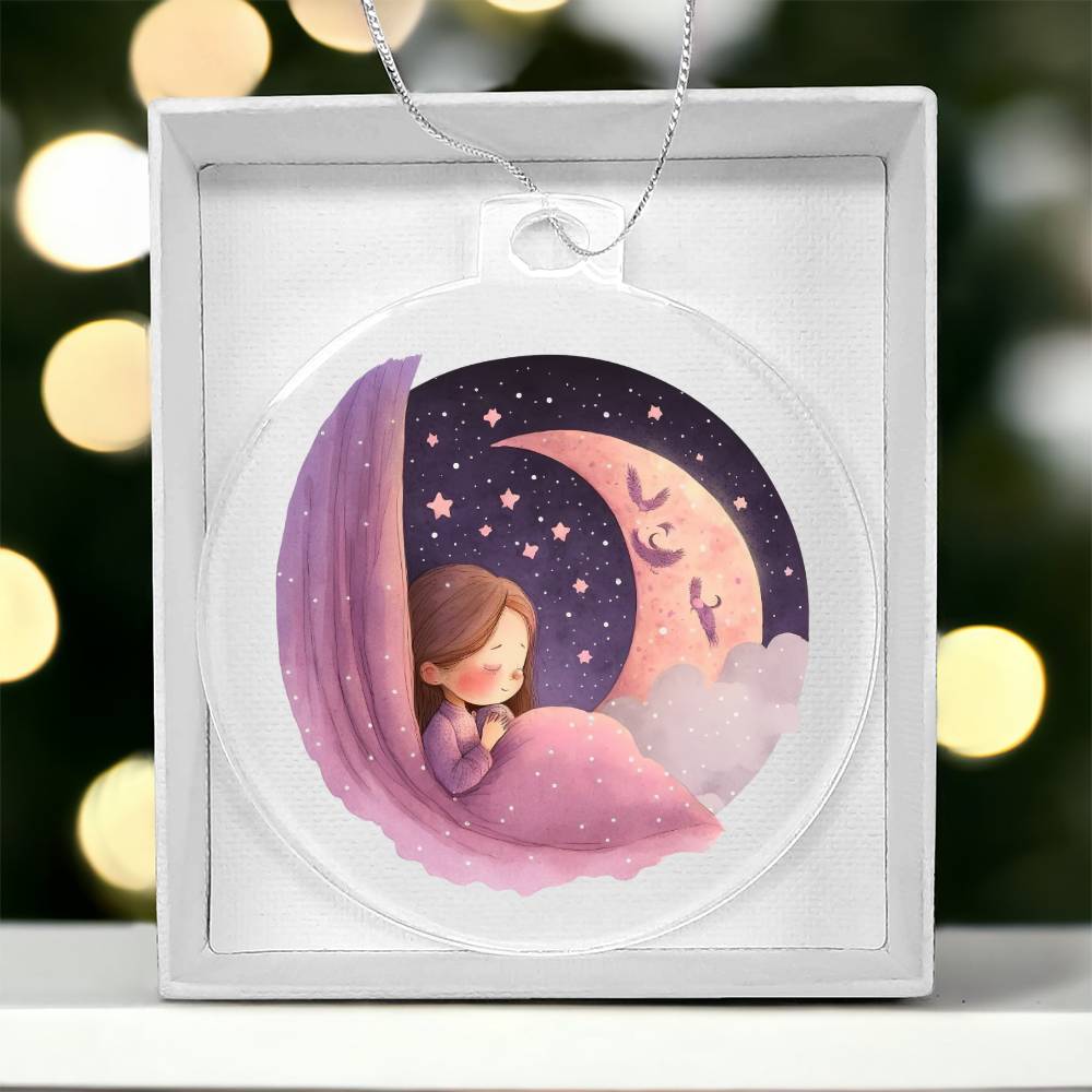 Sweet Dreams Baby Girl (Watercolor) 06 - Acrylic Ornament