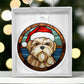 Dog Stained Glass Christmas Design 002 - Acrylic Ornament