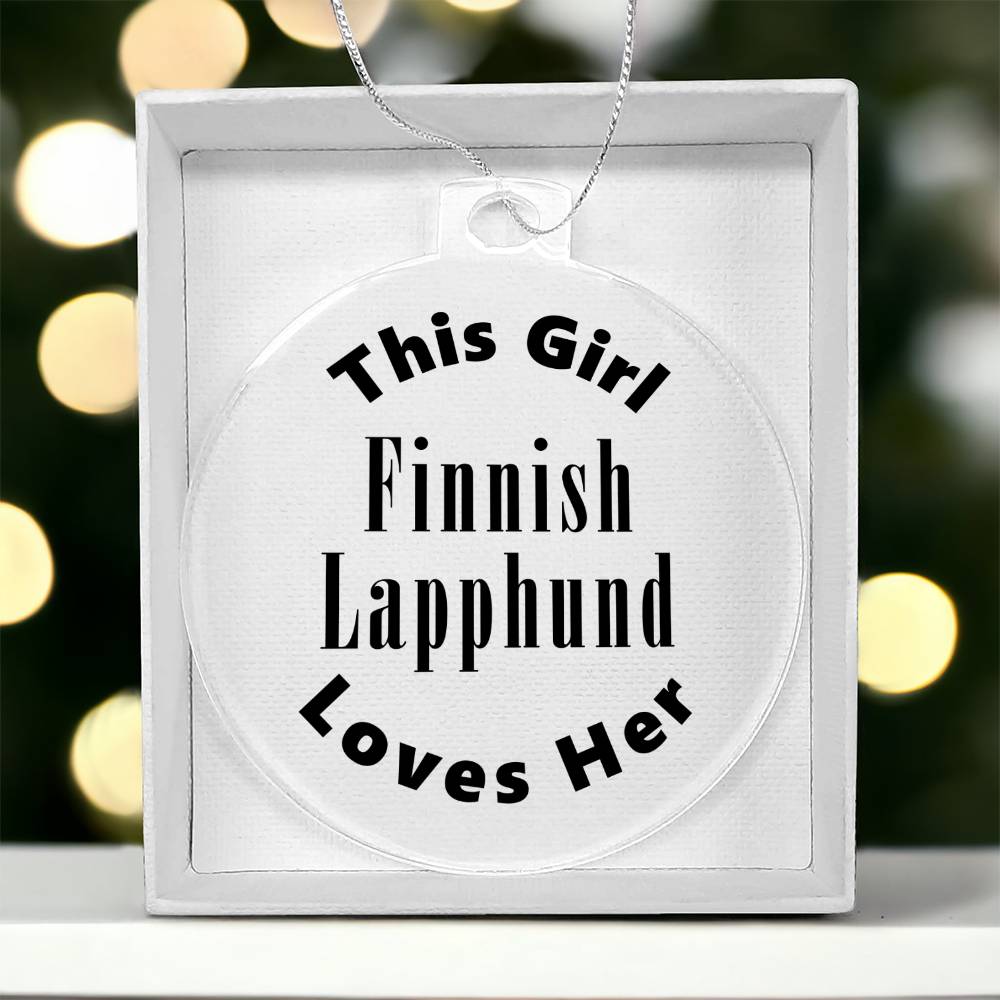 Finnish Lapphund - Acrylic Ornament