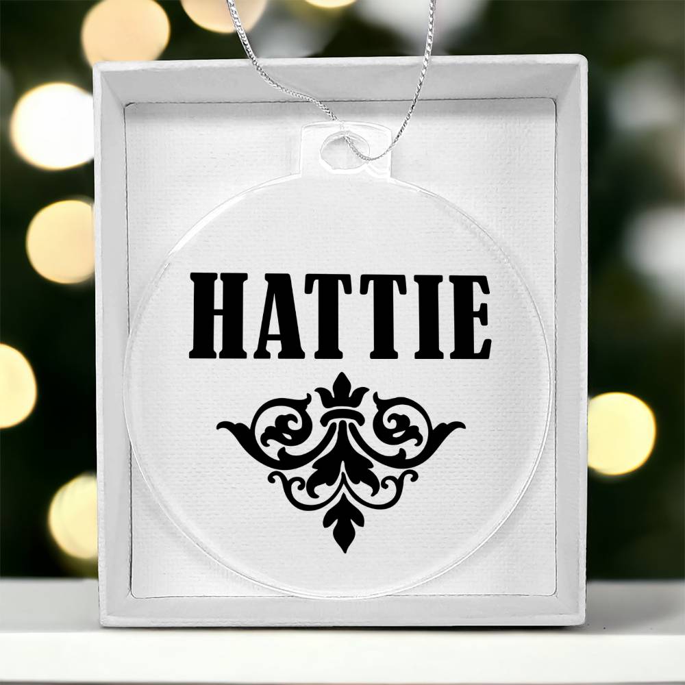 Hattie v01 - Acrylic Ornament