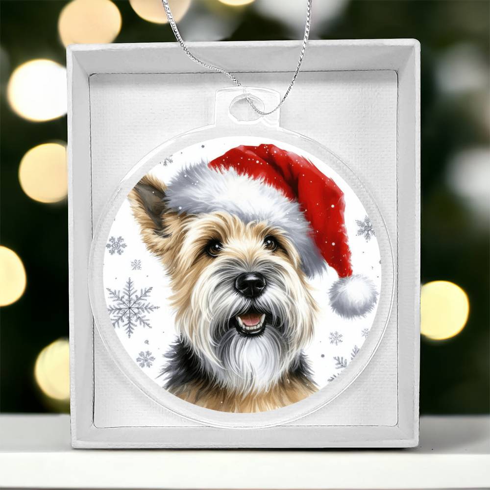 Christmas Dog - Glen of Imaal Terrier - Acrylic Ornament