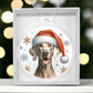 Christmas Dog - Weimaraner - Acrylic Ornament