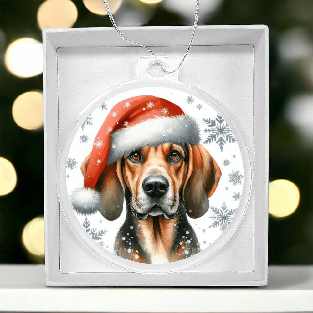 Christmas Dog - Plott Hound - Acrylic Ornament