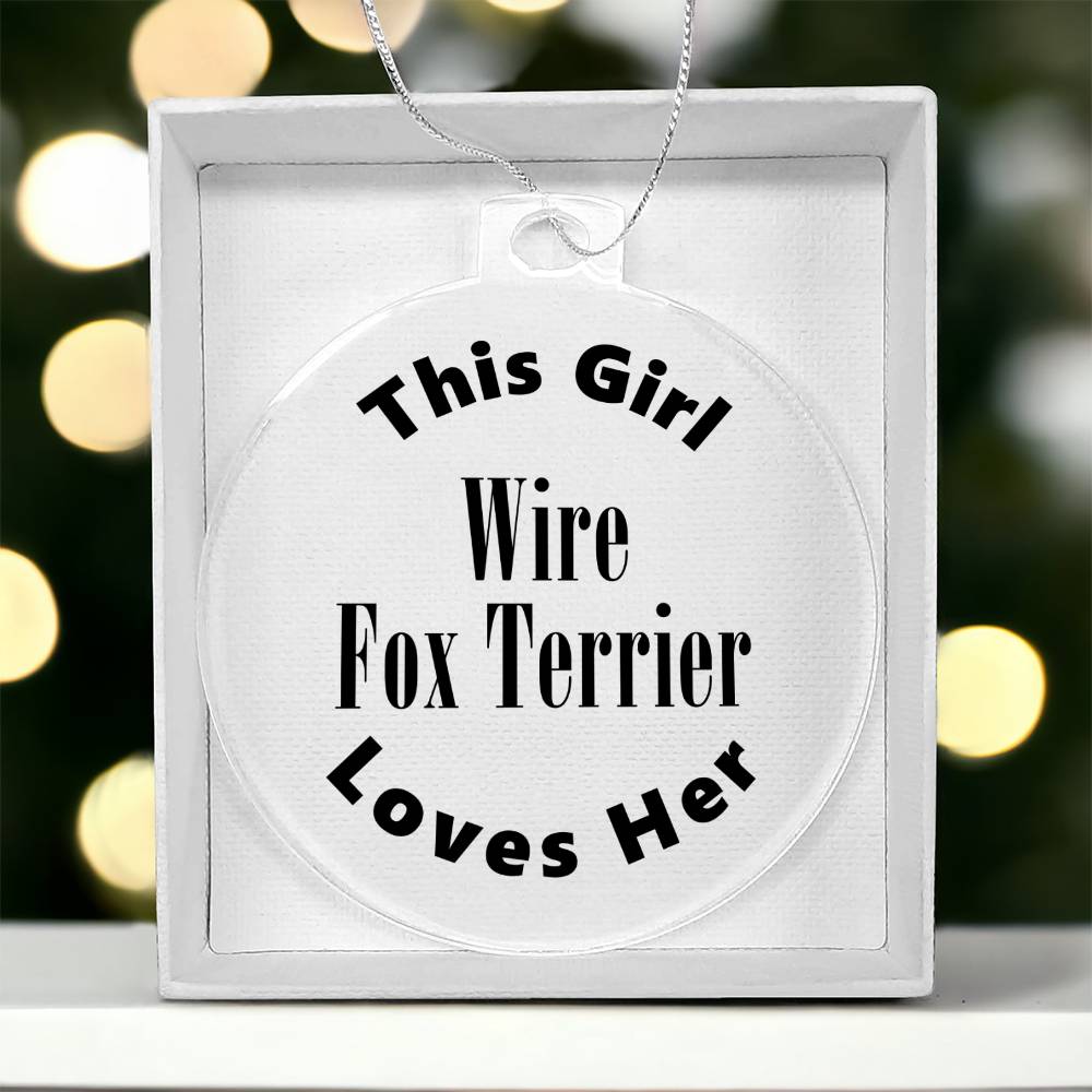 Wire Fox Terrier - Acrylic Ornament