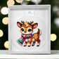 Cute Christmas Reindeer 009 - Acrylic Ornament