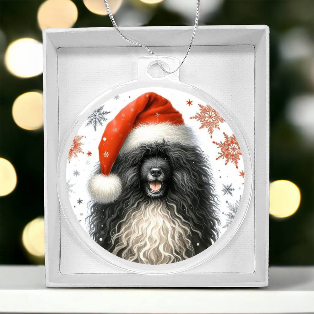 Christmas Dog - Puli - Acrylic Ornament