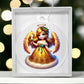 Cute Christmas Angel 017 - Acrylic Ornament