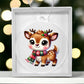 Cute Christmas Reindeer 015 - Acrylic Ornament