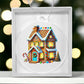 Christmas Gingerbread House 006 - Acrylic Ornament