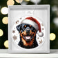 Christmas Dog - Rottweiler - Acrylic Ornament