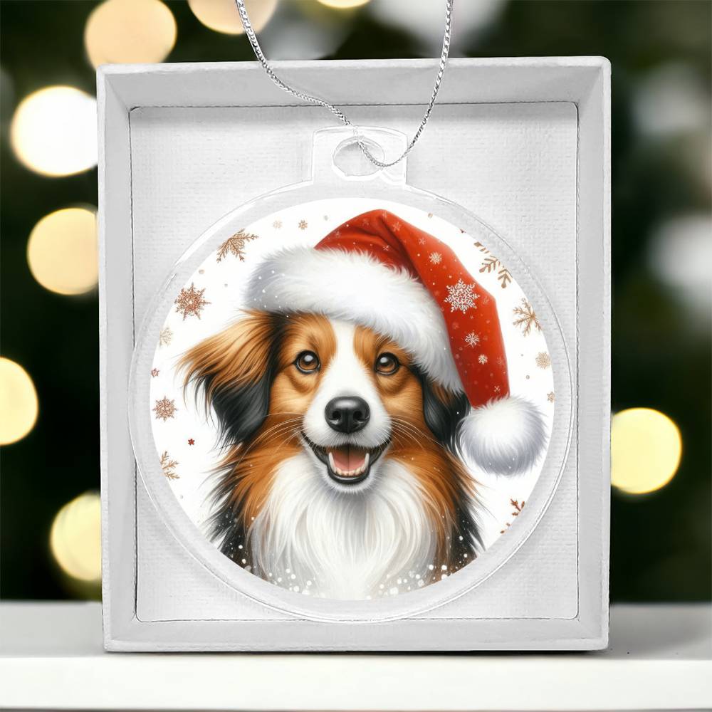 Christmas Dog - Kooikerhondje - Acrylic Ornament