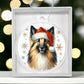 Christmas Dog - Belgian Sheepdog - Acrylic Ornament
