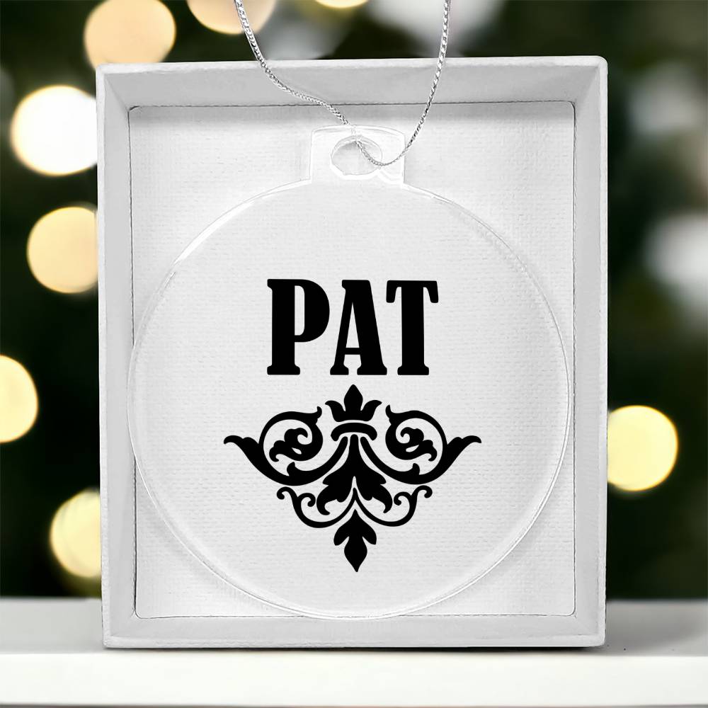 Pat v01 - Acrylic Ornament