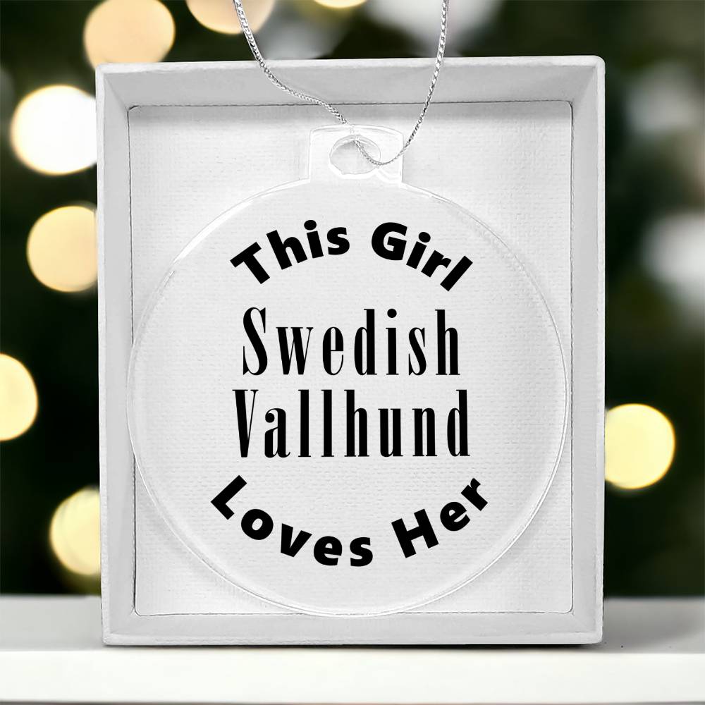 Swedish Vallhund - Acrylic Ornament