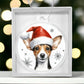 Christmas Dog - Rat Terrier - Acrylic Ornament