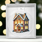 Christmas Gingerbread House 011 - Acrylic Ornament