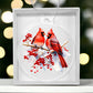 Christmas Cardinal 011 - Acrylic Ornament