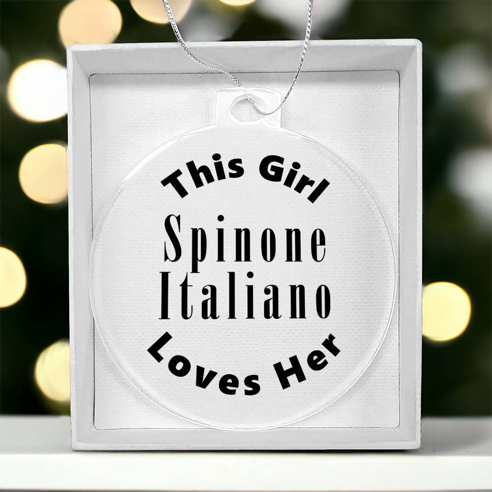 Spinone Italiano - Acrylic Ornament