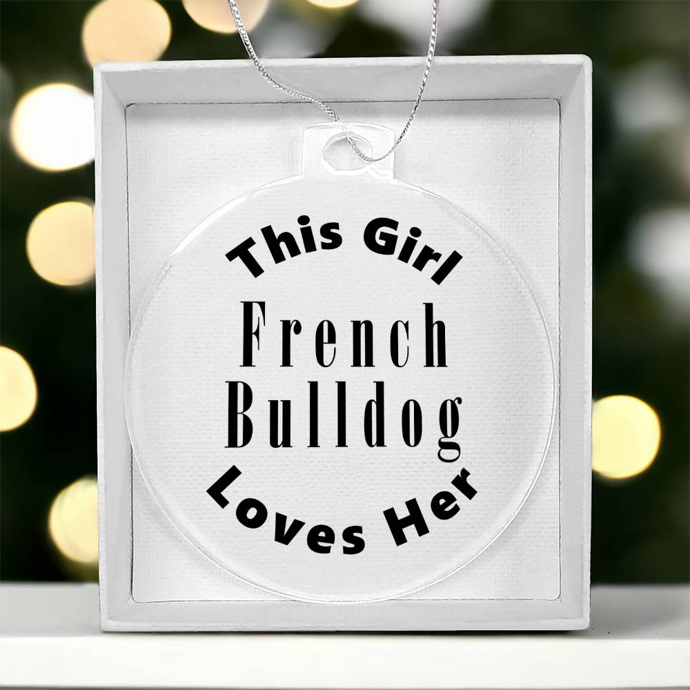 French Bulldog - Acrylic Ornament