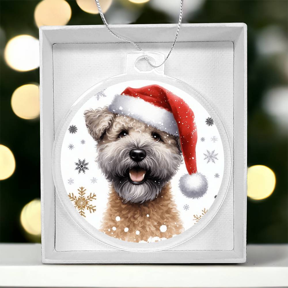 Christmas Dog - Pumi - Acrylic Ornament