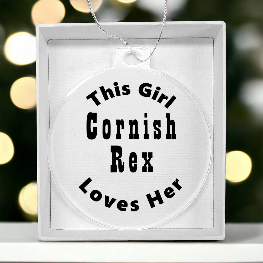 Cornish Rex - Acrylic Ornament
