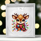 Cute Christmas Reindeer 011 - Acrylic Ornament