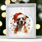 Christmas Dog - American Staffordshire Terrier - Acrylic Ornament