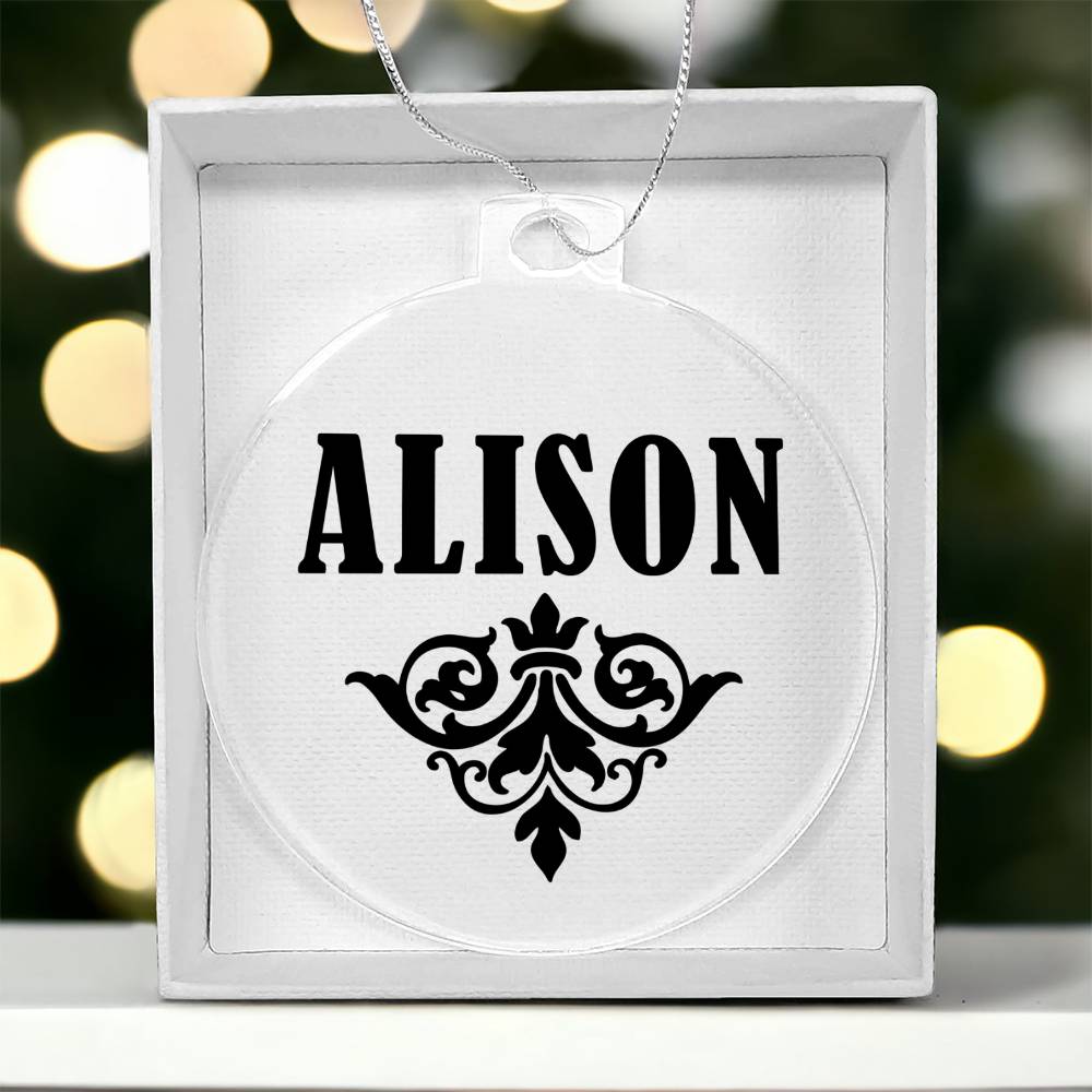 Alison v01 - Acrylic Ornament