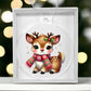 Cute Christmas Reindeer 016 - Acrylic Ornament
