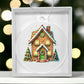 Christmas Gingerbread House 004 - Acrylic Ornament