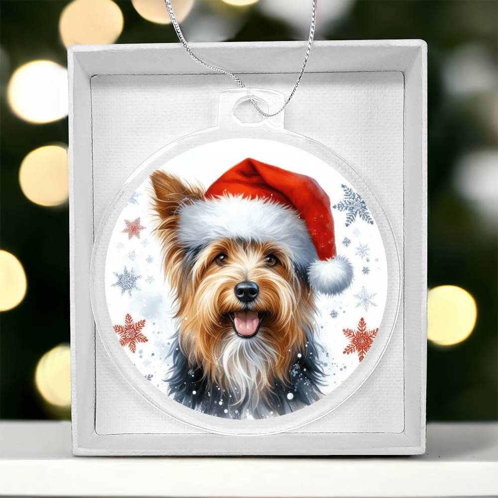 Christmas Dog - Australian Terrier - Acrylic Ornament