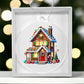 Christmas Gingerbread House 003 - Acrylic Ornament