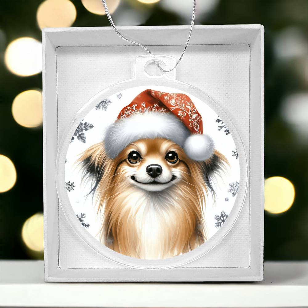 Christmas Dog - Russian Toy - Acrylic Ornament