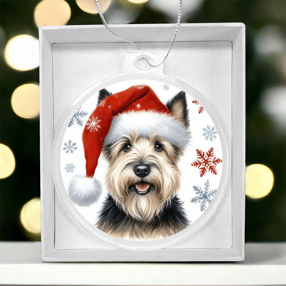 Christmas Dog - Scottish Terrier - Acrylic Ornament