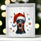 Christmas Dog - Doberman Pinscher - Acrylic Ornament