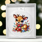 Cute Christmas Reindeer 025 - Acrylic Ornament