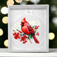Christmas Cardinal 008 - Acrylic Ornament