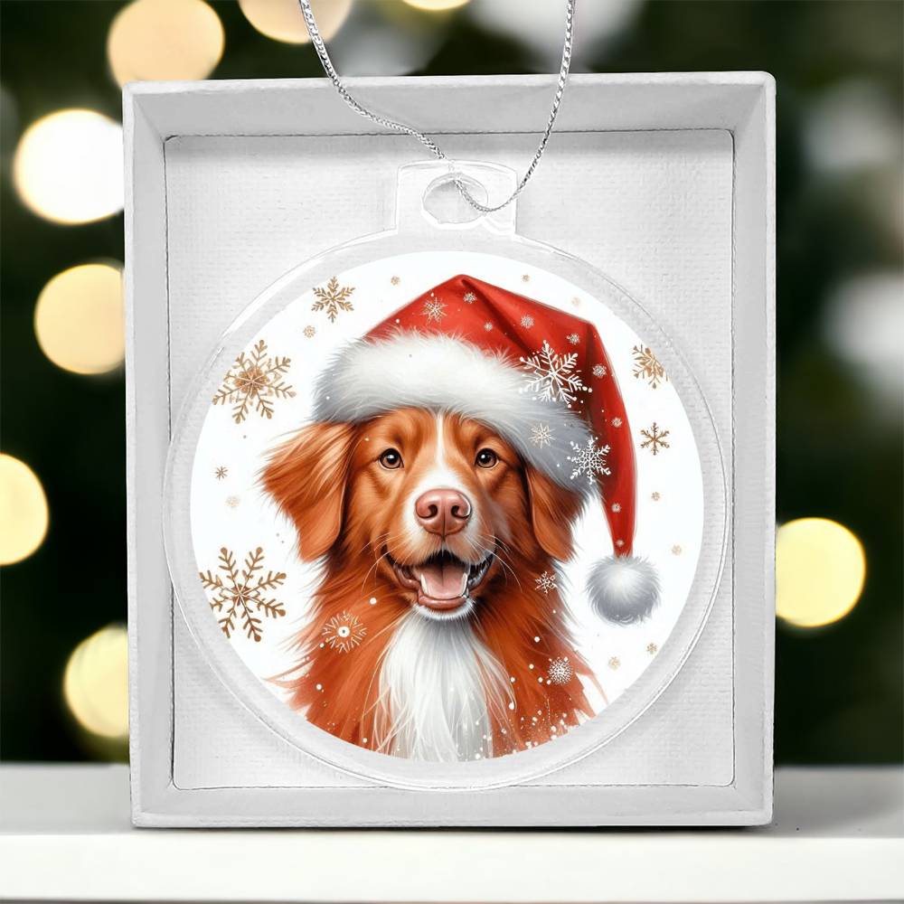 Christmas Dog - Nova Scotia Duck Tolling Retriever - Acrylic Ornament