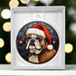 Dog Stained Glass Christmas Design 020 - Acrylic Ornament