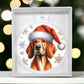 Christmas Dog - Redbone Coonhound - Acrylic Ornament