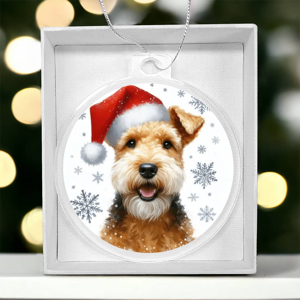 Christmas Dog - Lakeland Terrier - Acrylic Ornament