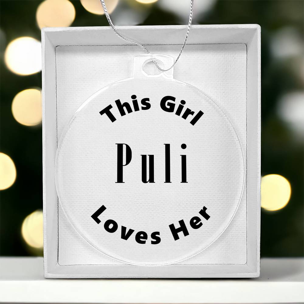 Puli - Acrylic Ornament