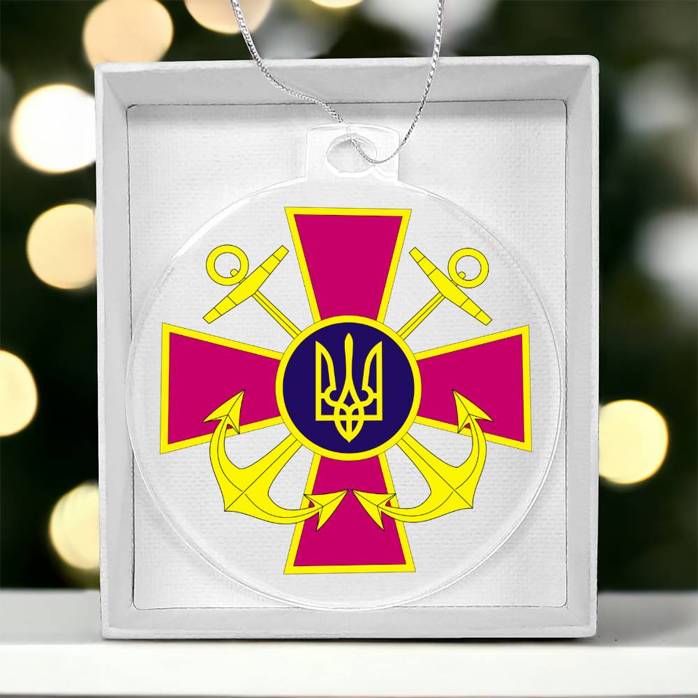 Ukrainian Naval Forces - Acrylic Ornament