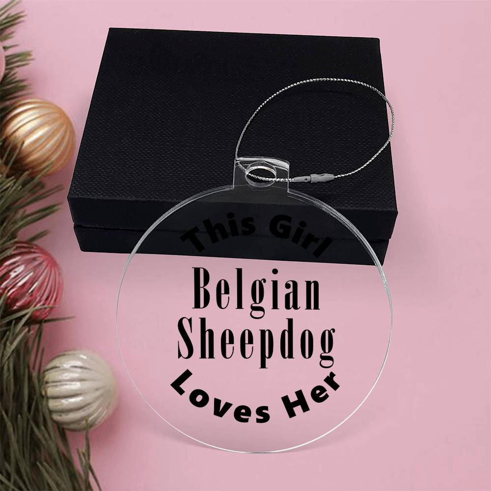 Belgian Sheepdog - Acrylic Ornament