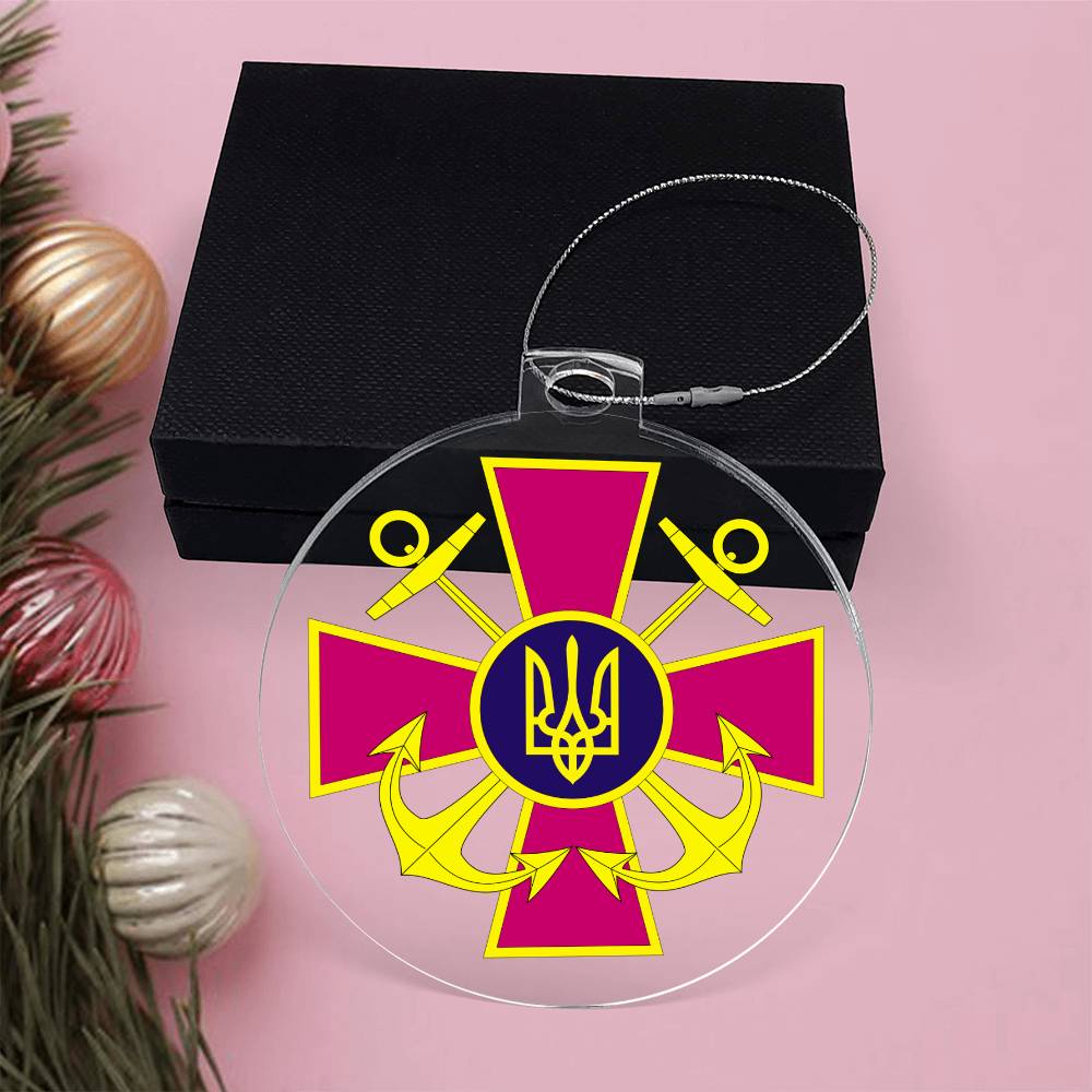 Ukrainian Naval Forces - Acrylic Ornament