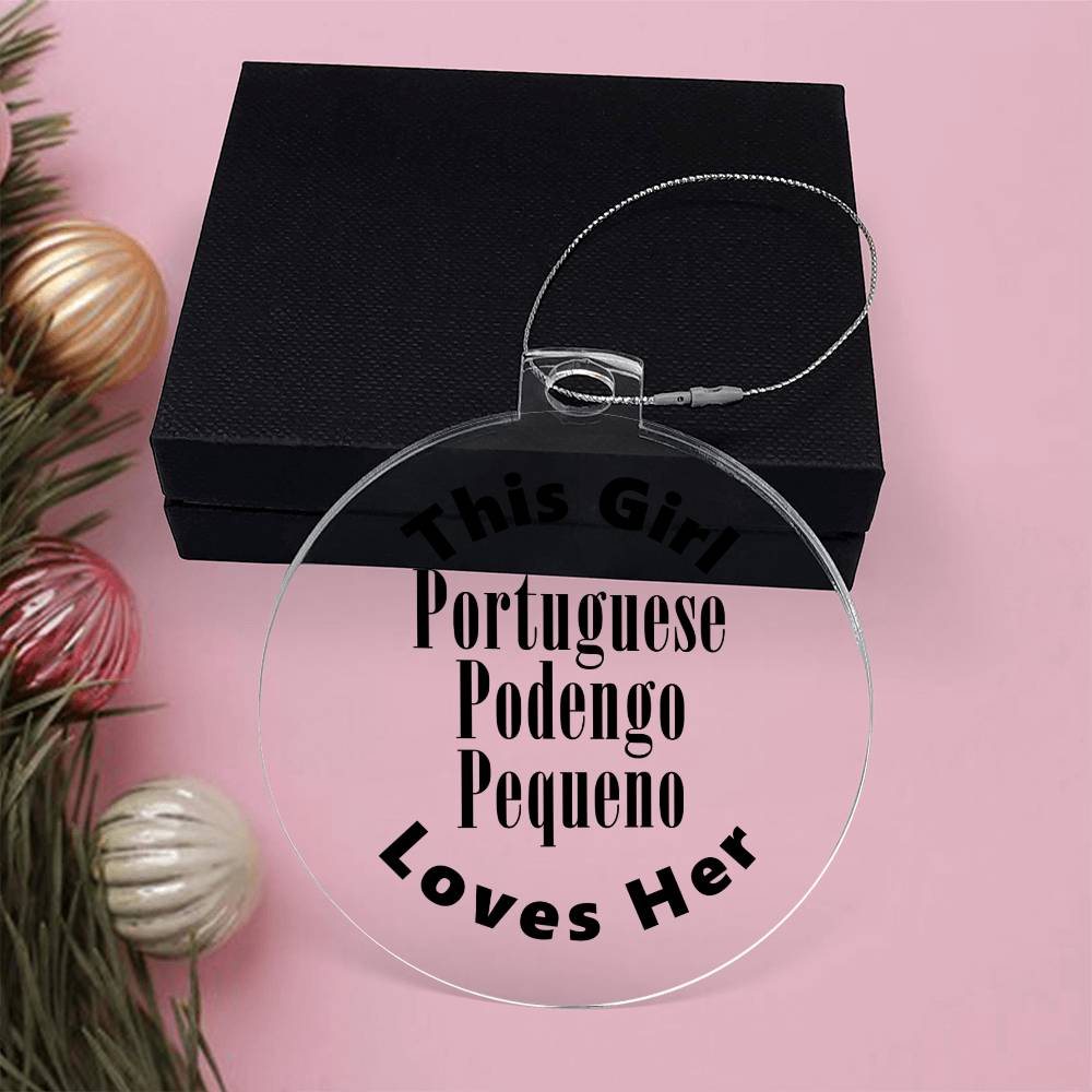 Portuguese Podengo Pequeno - Acrylic Ornament