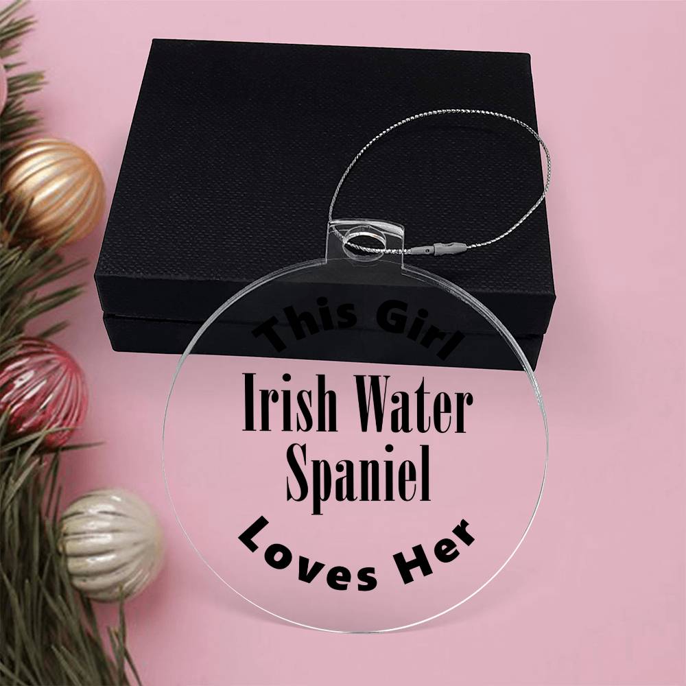 Irish Water Spaniel - Acrylic Ornament